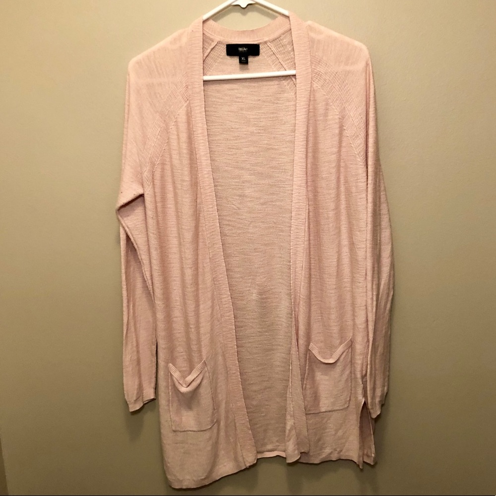 Mossimo Blush Pink Long Cardigan